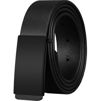 平滑扣青年男士百搭简约时尚皮带