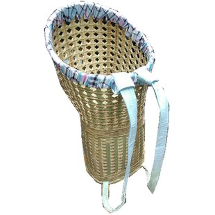 新品宝宝背篼竹编婴儿童小孩四季通用纯手工背娃娃婴儿竹背篓天然