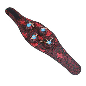 腹部四联衣艾灸盒随身灸家用艾炙罐绸缎布温灸器家庭便携式不锈钢