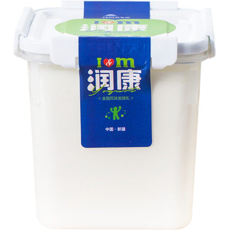 新疆天润原味桶装酸奶1kg现货