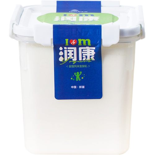 顺丰到家生产日期：12-22 现货新疆天润原味桶装酸奶1公斤装1kg