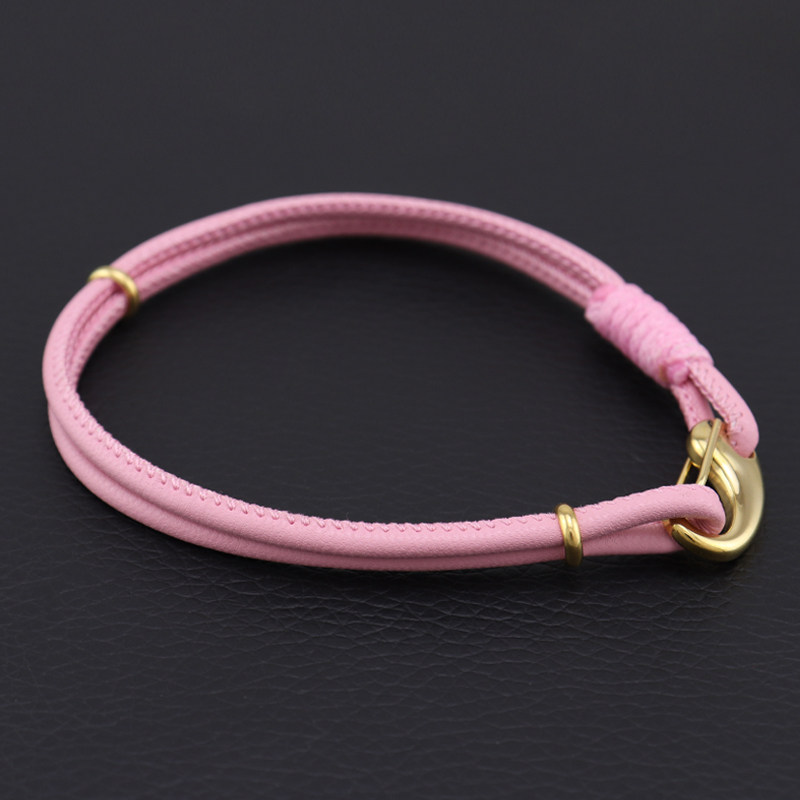 红色皮绳手链绳可穿珠串黄金转运珠男女情侣兔年本命年编织手绳粗