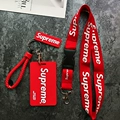Red Supreme+rubber tag+hanging rope