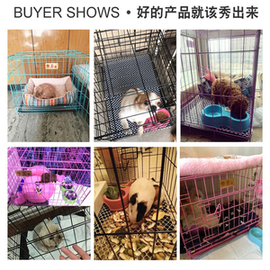 新款加粗狗笼子小型犬泰迪博美宠物笼子贵宾猫笼子兔子笼子狗窝带