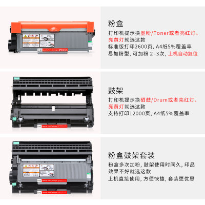 适用兄弟MFC-L2700DW硒鼓DCP-L2540DN/DW粉盒L2720DW L2740DW L25