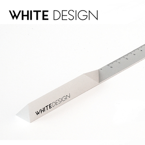 White Design高端创意办公文具  铝合金直尺 金属商务办公礼品