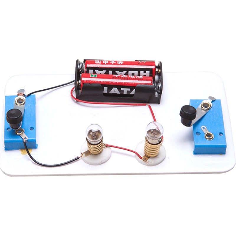 电路串并联实验小学生科技小制作教科版四年级下册简易电路玩教具