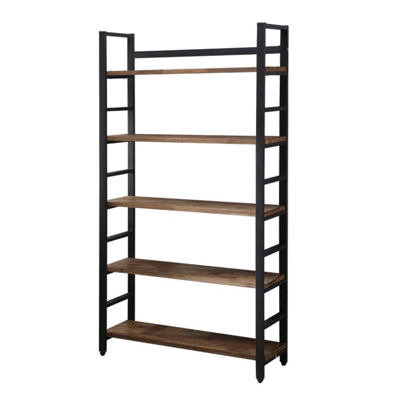 复古书架隔断博古架陈列柜展示架组合家用架实木铁艺架客墙厅隔断