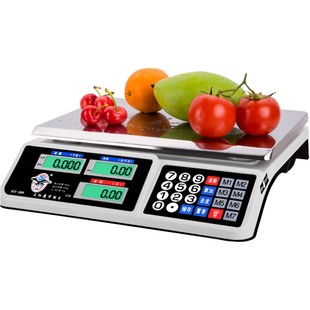 大红鹰电子秤台秤计价秤厨房计重称30kg卖蔬菜水果公斤称小型商用
