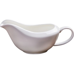 景天合景德镇纯白无铅骨瓷黑椒汁船汁斗陶瓷酱料浇汁杯西餐具