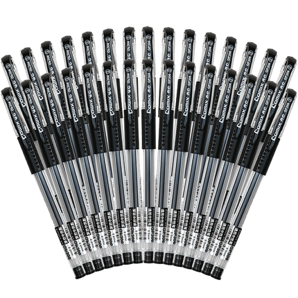 齐心中性笔0.5 mm 12支学生用红笔