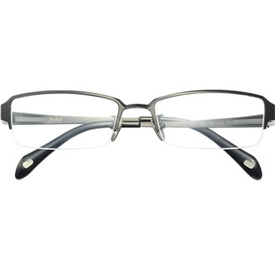 汉HAN近视眼镜女 半框钛架眼镜架 眼镜框男半框眼镜架近视镜4830