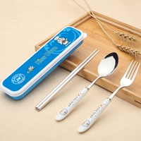 Dingdang Box+палочки для палочек без узоров+вилочные ложки