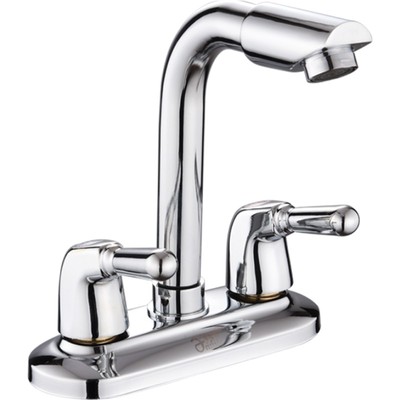 洗脸盆冷热水龙头菲时达双把双孔