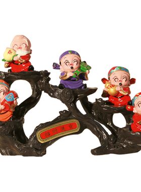 树脂展架底座财神爷摆放卡通