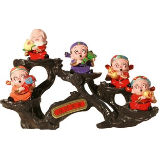 树脂展架底座财神爷展示架摆放小狗或卡通公仔创意摆件底座音抖