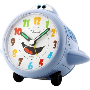 TELESONIC/天王星闹钟儿童静音床头电子闹钟卧室夜光创意学生闹表