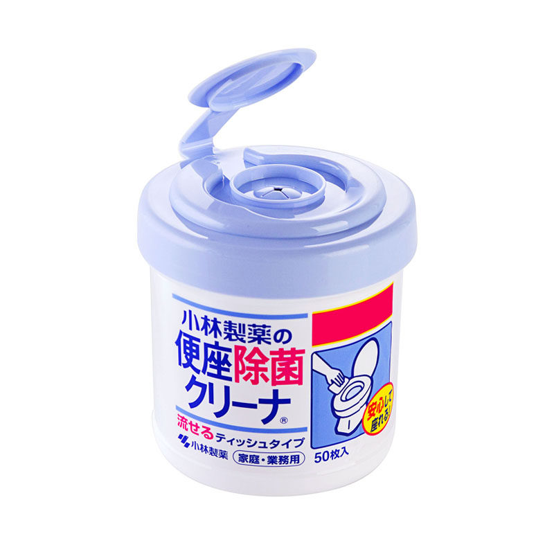 日本进口小林马桶湿纸巾除菌桶装