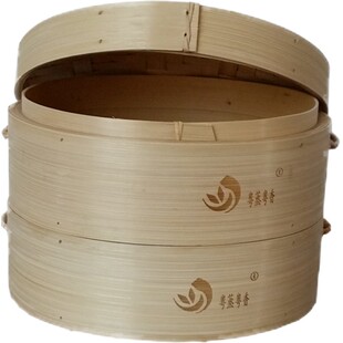 带提手全竹蒸笼屉 无胶水加深竹蒸屉厨具 家用加耳朵加高蒸笼架子
