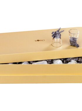 罗比罗丹十二生肖兽首玻璃白酒杯烈酒杯酒具套装创意生日礼品