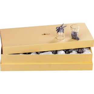 罗比罗丹十二生肖兽首玻璃白酒杯烈酒杯酒具套装创意生日礼品