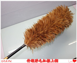 真鸡毛掸子新品伸缩加厚家用静电扫灰除尘床底清洁不掉毛车用毯子