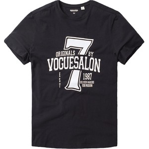 GELISEN大码男装 数字印花休闲短袖T恤夏新品加肥加大宽松胖