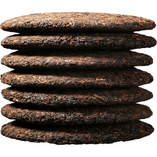 7片整提购2499克普洱茶熟茶饼勐海味春茶勐海之春 云南七子饼茶叶