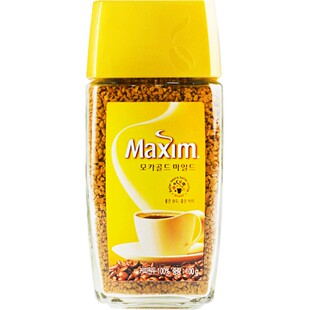 韩国MAXIM麦馨摩卡速溶咖啡粉 瓶装冻干颗粒无蔗糖冰美式黑咖啡苦