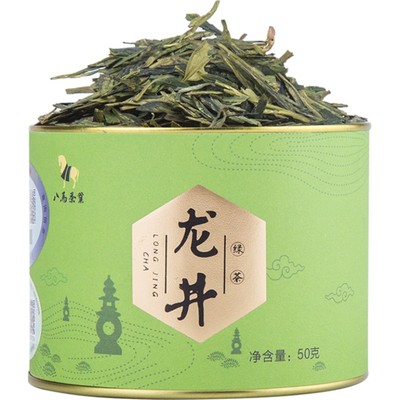 八马浙江龙井茶绿茶自饮罐装50g