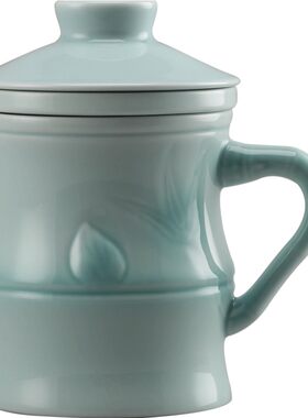 一园富贵竹简约泡茶杯釉质细腻
