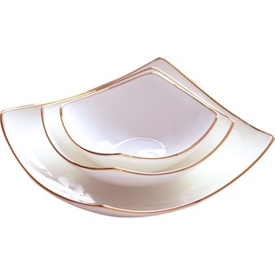 家用装菜的深汤盘正方形深盘欧式餐碟深口菜碟四方盘子深碟子菜盘