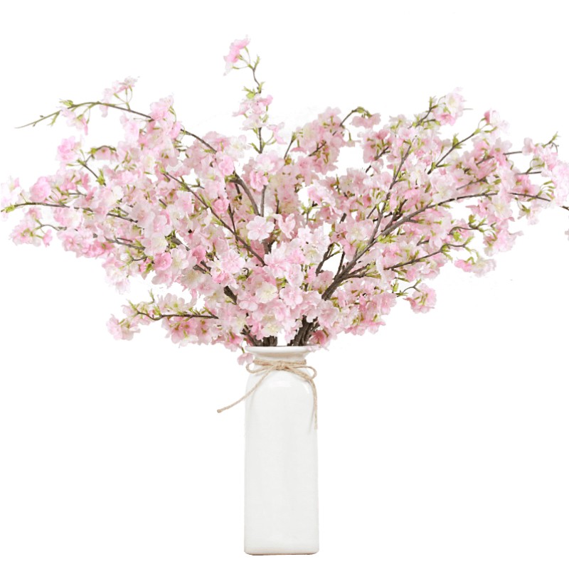 仿真樱花假花树枝非桃花绢花餐桌花艺电视柜摆设室内装饰舞蹈花枝