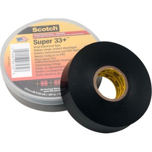 电工胶带3M电气绝缘胶布33+ 黑宽定制防水防潮PVC耐高温汽修家装