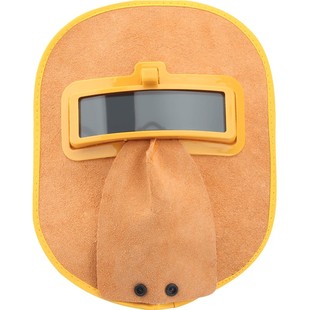 牛皮电焊面罩头戴式焊工悍帽自动变光电焊眼镜氩弧焊焊接防护面具