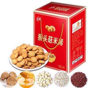 【万美】猴菇米稀饼干礼盒装1020g