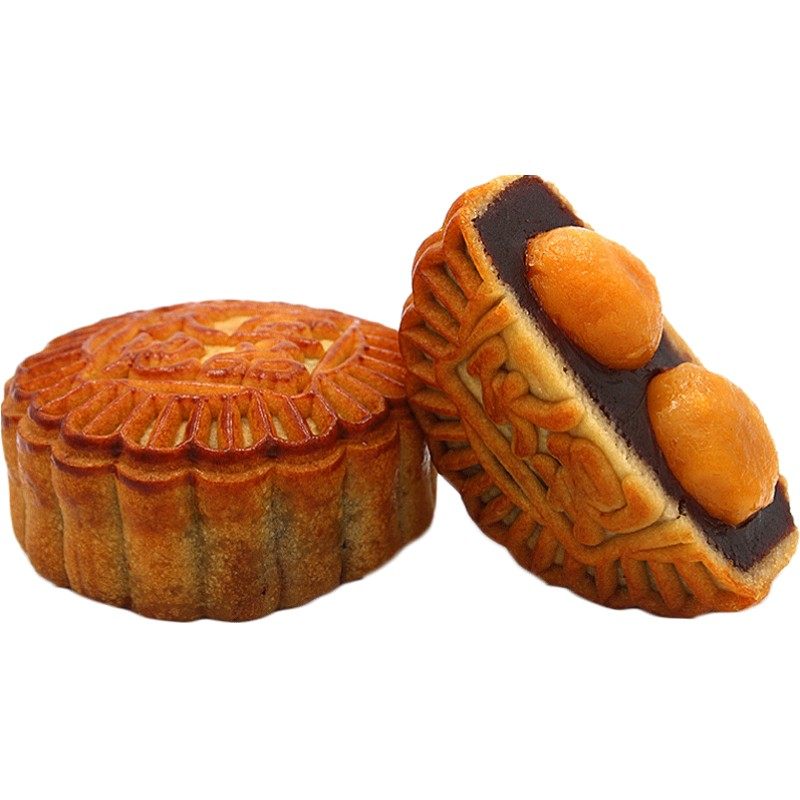 广州天地壹品双黄红豆沙月饼蛋黄月饼广式红豆沙中秋月饼老式传统