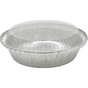 锡纸盒烧烤专用空气炸锅烤箱圆型脑花蛋糕一次性打包铝箔餐盒加厚