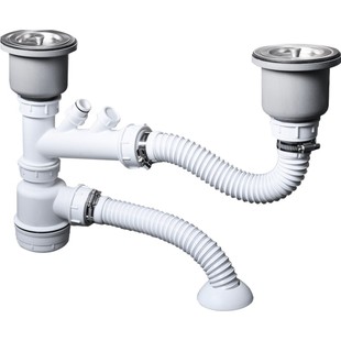 吉斯特洗菜盆下水管厨房防臭双槽排水管水槽下水器水池下水道配件