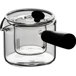 爱洛琳 耐高温玻璃煮茶壶侧把黑茶小青柑泡茶壶家用罐罐茶煮茶器