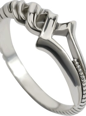 羿采925银饰品男士时尚戒指环