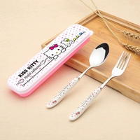 Red KT White Box (вилка+ложка)