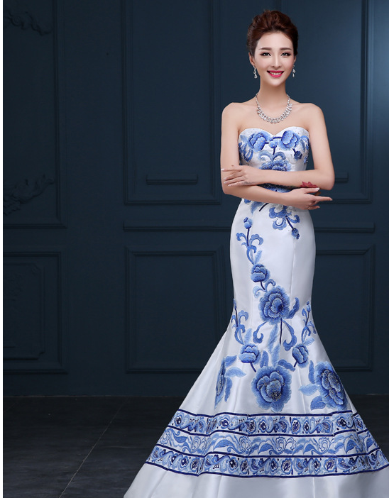  M+Blue and white tube top   + $34.09 