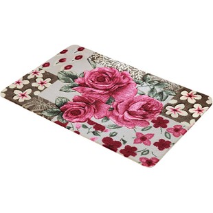 玫瑰剪花门口地垫门垫进门门厅玄关垫卧室厨房脚垫浴室吸水防滑垫