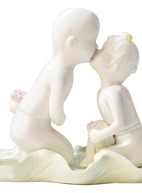 爱之吻玲珑仿玉雕家居时尚雕瓷