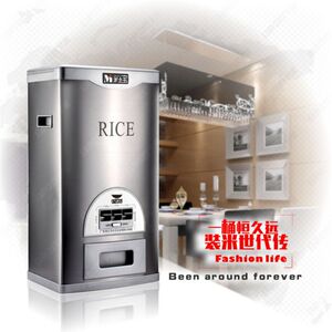 智能家用防虫耐用计量不锈钢10/15/20/25KG自动储米器储米桶米箱