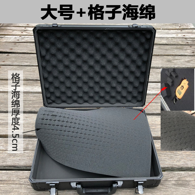 铝合金手提工具箱多功能文件仪器收纳盒 五金配件水管样品箱定i.图片