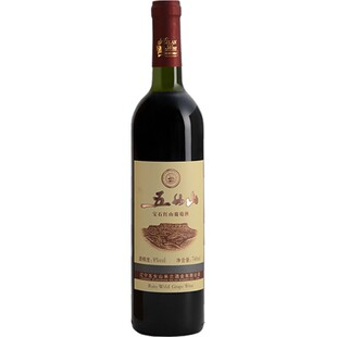 五女山 宝石红甜型山葡萄酒 8度 整箱6支装740ml*6