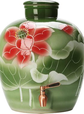 【清仓】专用酒坛子景德镇陶瓷酒壶密封酿存酒缸罐瓶20斤30斤50装