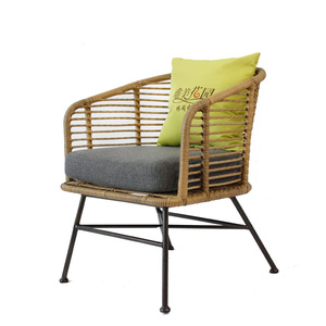 庭院户外藤椅子小茶几休闲咖啡厅桌椅组合阳台藤椅三件套圆桌简约